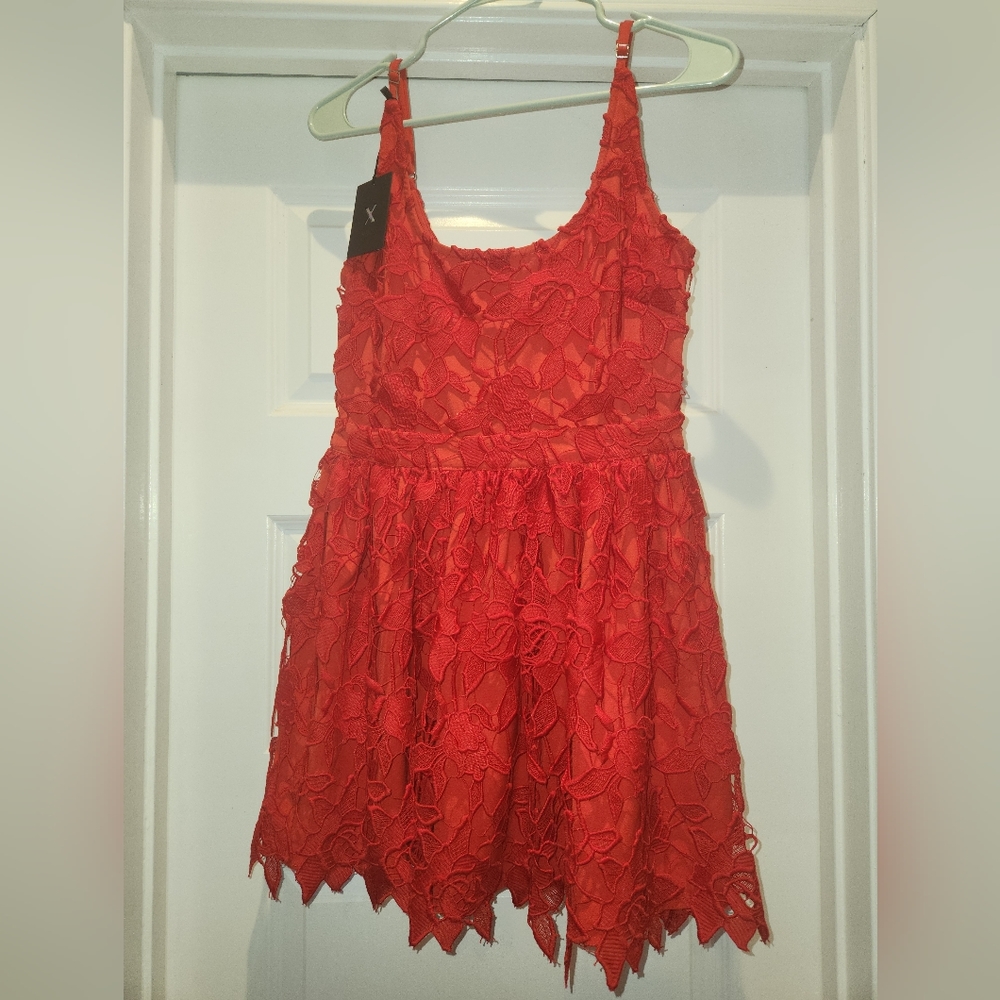Nwt red lace dress
